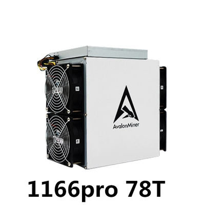 Pro 75T Avalon Bitcoin Miner ASIC 78T 3276W BTC macchina d'estrazione di Canaan A1166